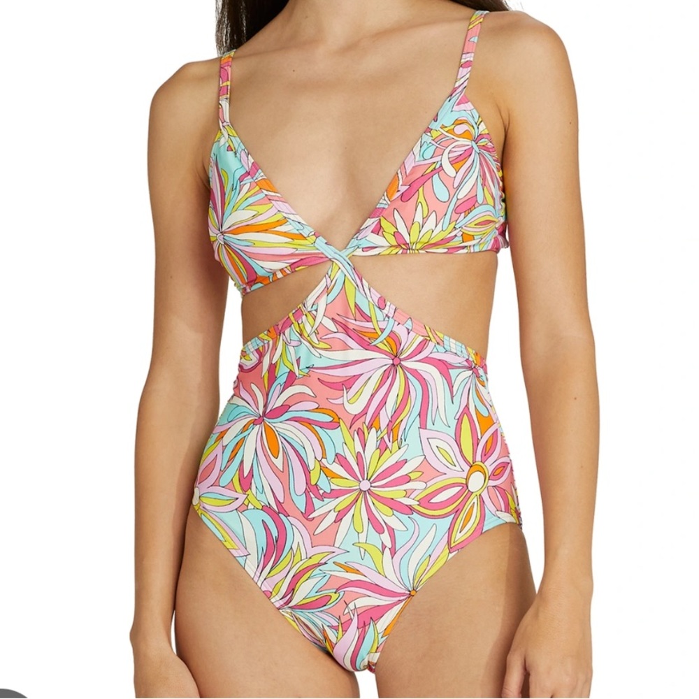 NWT‎ KATE SPADE Cutout One Piece Anemone Swimsuit